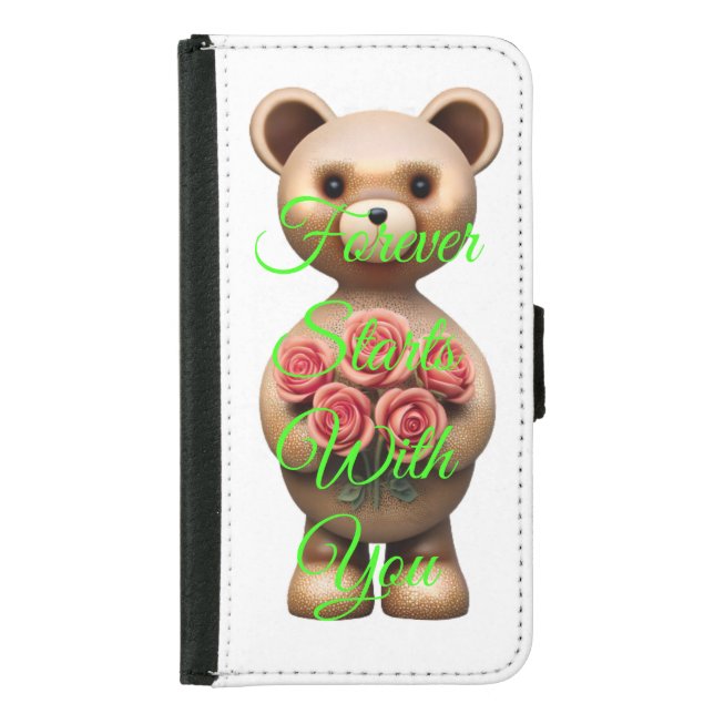 Forevrer stay with you  samsung galaxy wallet case (Front)