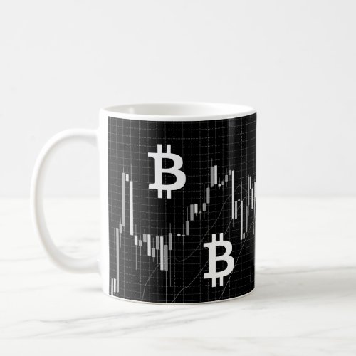 Forex candlestick chart with Bitcoin Coffee Mug