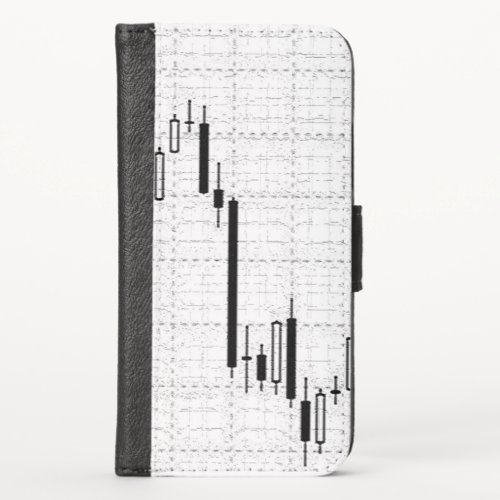 Forex charts black and white iPhone x wallet case