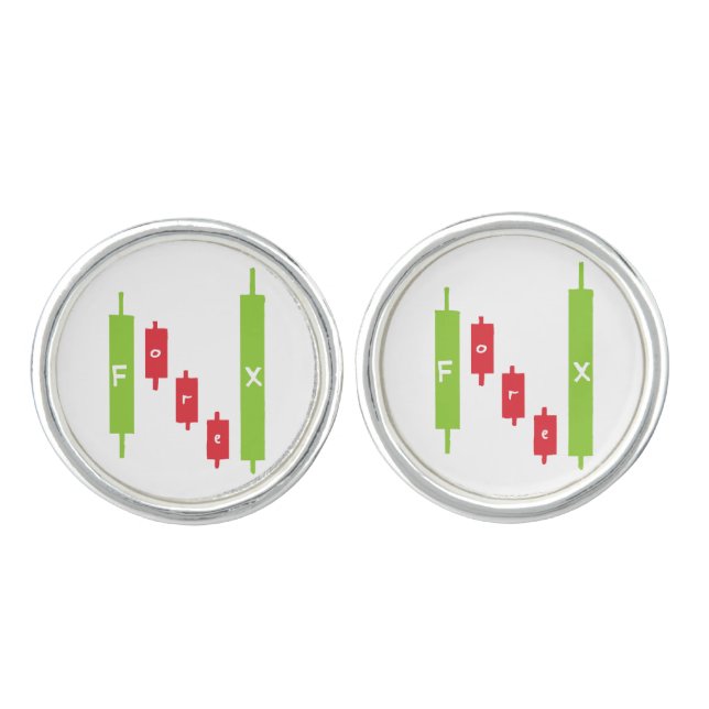 Forex FX Trading Cufflinks (Front)