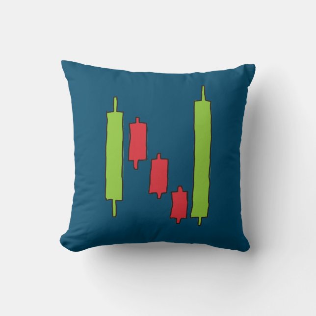 Forex FX Trading Throw Pillow (Front)