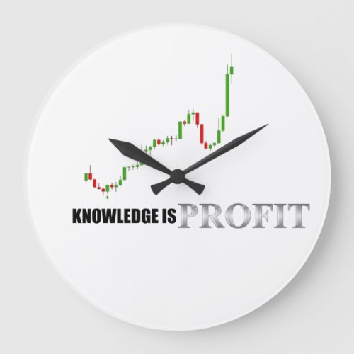 Forex Knowledge is Profit Acrylic Wall Clock