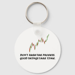 Forex Mentality Button Keychain