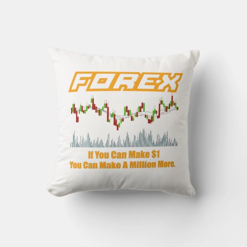 Forex Quote Throw Pillow