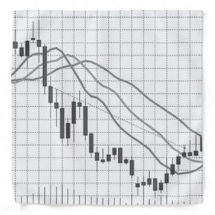 Forex Stock Market Diagram Black White Bandana