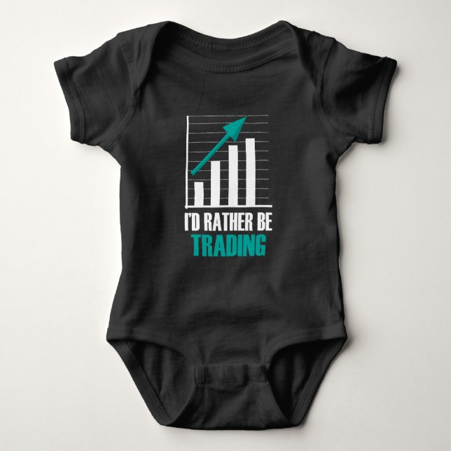 Forex Stock Market Trading Day Trader Investor Baby Bodysuit (Front)