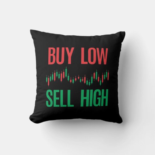 Forex Stock Trading Market Day Trader Investor Throw Pillow
