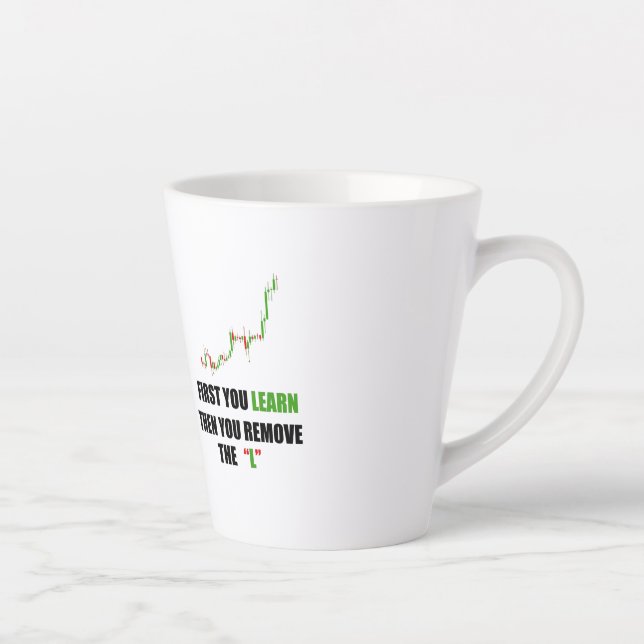 Forex Trader Mindset Latte Mug (Right)