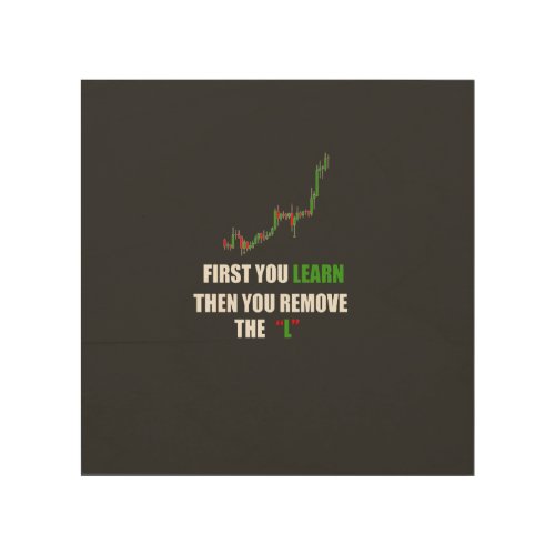 Forex Trader Mindset  Wood Wall Art