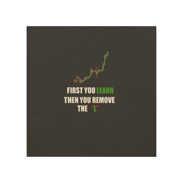 Forex Trader Mindset  Wood Wall Art (Front)
