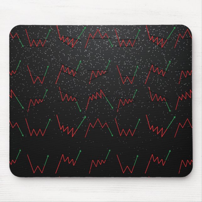 Forex trading chart design  mouse pad (Front)