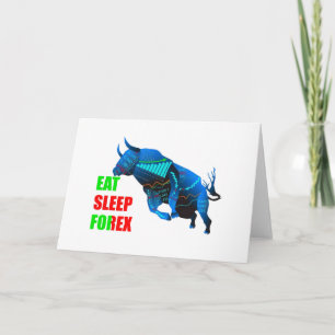 Forex Trading Folded Greeting Card