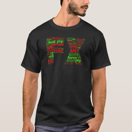 forex trading word cloud for fx traders T_Shirt