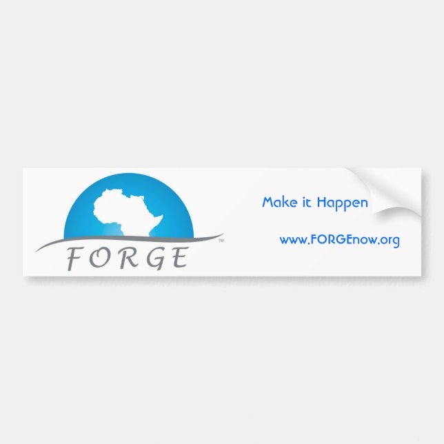 FORGE Standard Bumper Sticker (Front)