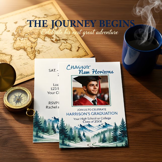 Forge Your Own Path Adventure Grad Party Invitation (Creator Uploaded)