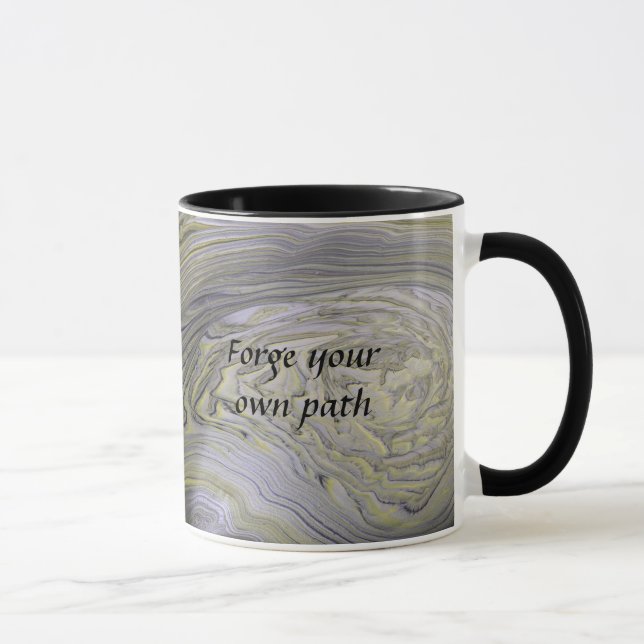 Forge Your Own Path Metallic Quote Mug (Right)