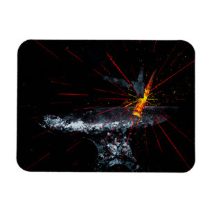 Forged Anvil Metal Knife Blacksmith Farrier Magnet