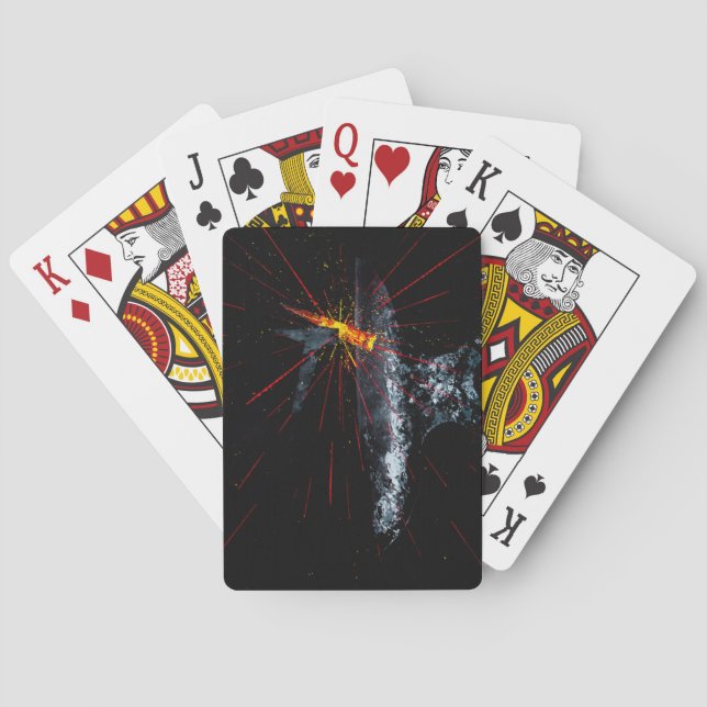 Forged Anvil Metal Knife Blacksmith Farrier Poker Cards (Back)