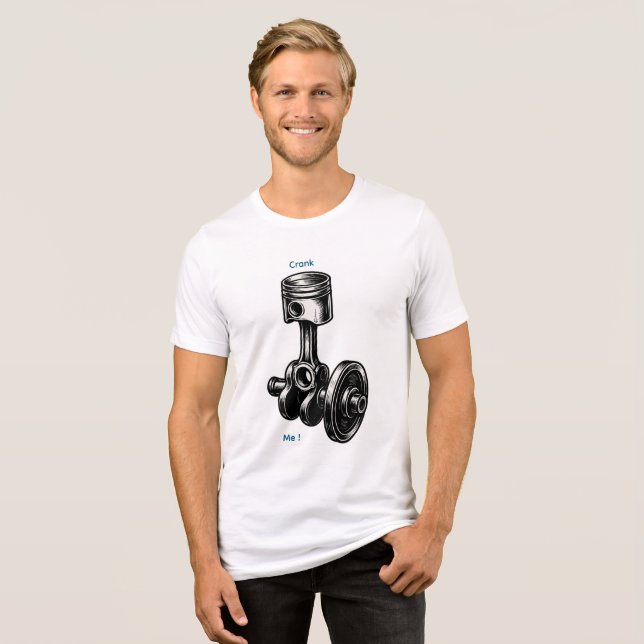 Forged Motion: The Heart of Power Tri-Blend Shirt (Front Full)