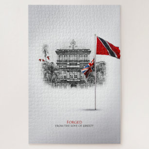 FORGED: TRINIDAD & TOBAGO 8.31.62 JIGSAW PUZZLE