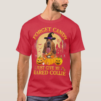 Forget Candy Just Give Me Blood Hound Pumpkin Hall T-Shirt