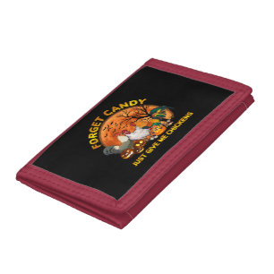 Forget Candy just Give Me Chickens Tri-fold Wallet
