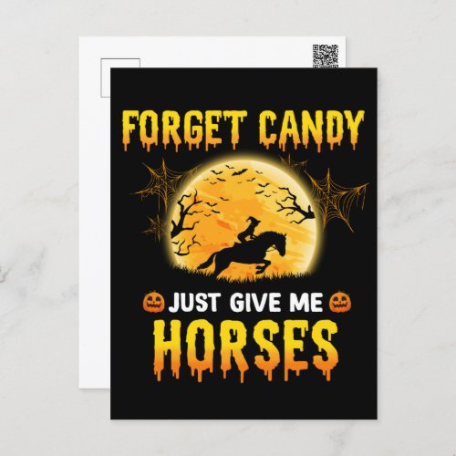 Forget Candy Just Give Me Horses Ideas Horse Rider Postcard