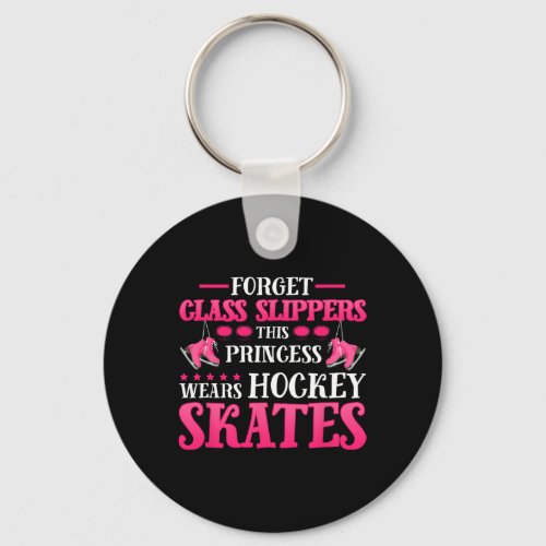 Forget Glass Slippers This_Princess Wears Hockey S Keychain
