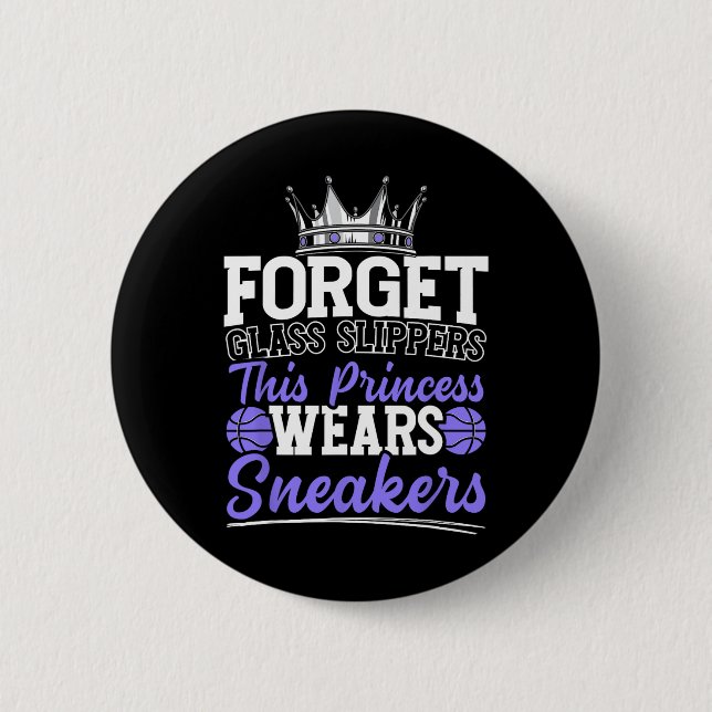 Forget Glass Slippers This Princess Wears Sneakers Button (Front)