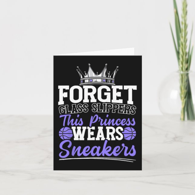 Forget Glass Slippers This Princess Wears Sneakers Card (Front)
