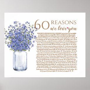forget me knot 60 reasons why we love you poster