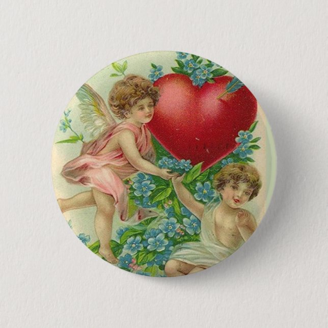 Forget me knot Valentine Button (Front)