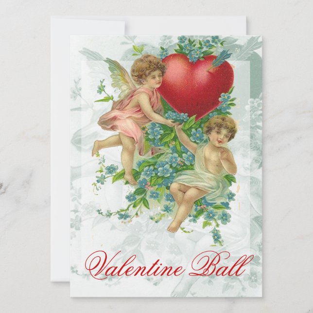 Forget me knot Valentine Invitation (Front)