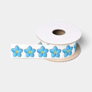 Forget-Me-Not 1.5 Inches Satin Ribbon