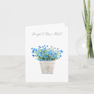 Forget me not 3 Thinking Of You Sympathy Card