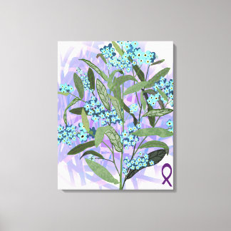 Forget Me Not - Alzheimer's Awareness Canvas Print