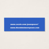 FORGET ME NOT ALZHEIMER'S BOOKMARK (Back)