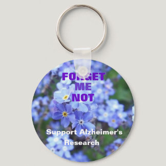 Forget Me Not Alzheimer's Keychain