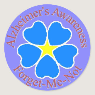 Forget Me Not Alzheimer's Sticker