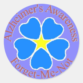 Forget Me Not Alzheimer's Sticker