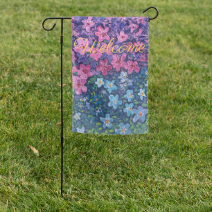Forget-me-not and Fireweed _Alaska Garden Flag