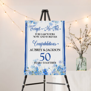 Forget-Me-Not Anniversary Foam Board