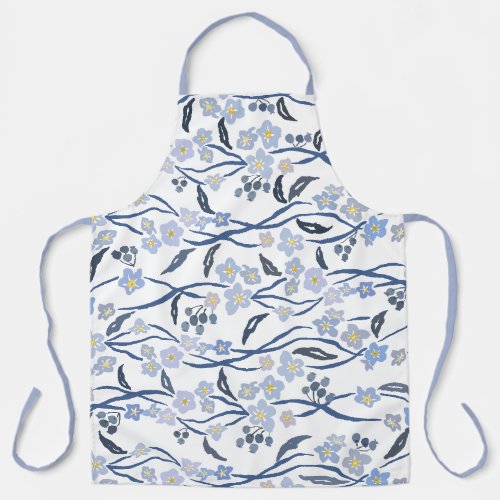 Forget me not apron