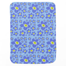 Forget me not baby blanket