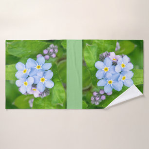 Forget-me-not, bath towel set
