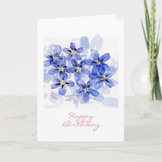 Forget-me-not Birthday Card