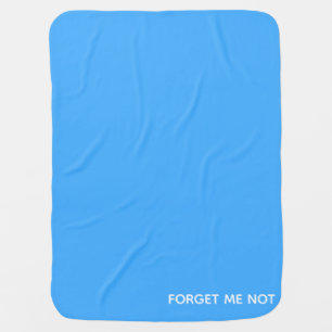 Forget-me-not blue color name baby blanket