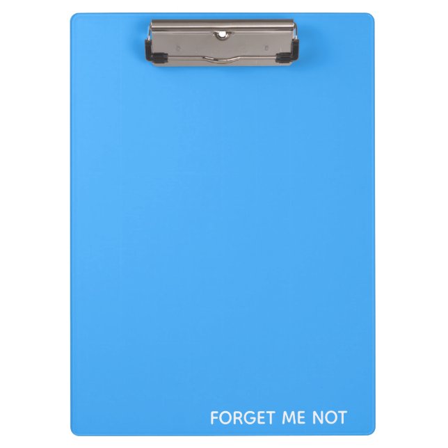 Forget-me-not blue color name clipboard (Front)