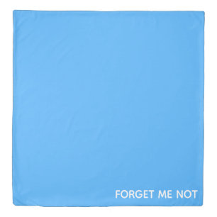 Forget-me-not blue color name duvet cover
