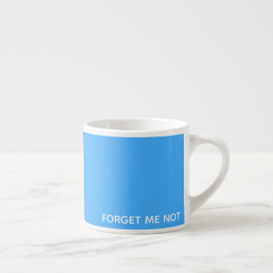 Forget-me-not blue color name espresso cup